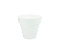 Plastiken TES - Maceta Redonda, diámetro de 18 cm, Color Blanco