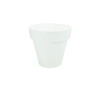 Plastiken TES - Maceta Redonda, diámetro de 26 cm, Color Blanco