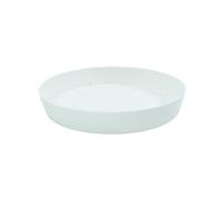 Plastiken TES - Plato Redondo Ø17 cm para Macetas de 22 cm. Blanco