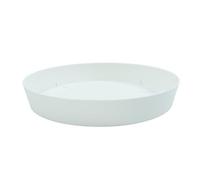Plastiken TES - Plato Redondo Ø28 cm para Macetas de 38 cm. Blanco
