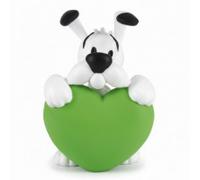 Plastoy astérix figura idéfix corazón verde - pvc - 5 cm