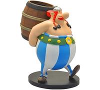Plastoy astérix figura obélix y su barril - resina - 19 cm