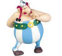 Plastoy astérix figurita obélix enamorado con ramo de flores - resin