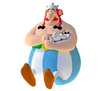 Plastoy astérix hucha chibi obélix sentado con idéfix - plástico -