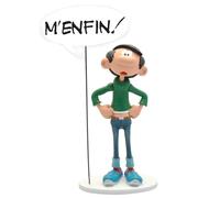 Plastoy Gastón Lagaffe Figurita Gastón colección Bulles «¡Por fin!» - Resina - 20 cm