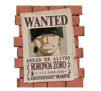 Plastoy Hucha One Piece Roronoa Zoro – Póster «Wanted» – PVC – 16 cm
