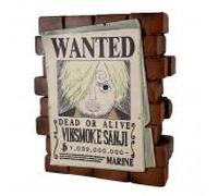 Plastoy one piece hucha con póster «wanted» sanji vinsmoke - pvc -