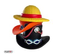 Plastoy One Piece Hucha pila de sombreros Luffy, Ace y Sabo - Plástico - 15 cm