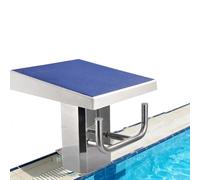 Plataforma de buceo para piscina, bloque de inicio de acero inoxidable, tabla de buceo inclinada de 15° de 19.7 x 19.7 pulgadas para piscinas