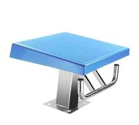 Plataforma de buceo resistente, tabla de saltar de acero inoxidable, carga de 600 libras, inclinación de 15°, para piscinas, parques acuáticos