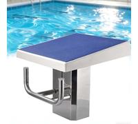 Plataforma de tabla de buceo, bloque de buceo antideslizante para piscina, capacidad de carga de 550 libras, inclinación de 15°, instalación directa