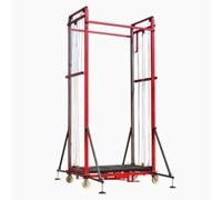 Plataforma elevadora eléctrica con trampilla, 15 m de Altura, Elevador de Alta Resistencia para decoración del hogar y construcción, andamio móvil pequeño.