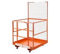 Plataforma elevadora telescópica de red VEVOR, 1817 x 1220 mm, cesta de seguridad para personas, capacidad de carga de 907,18 kg, accesorio para carretillas elevadoras telescópicas, jaula de seguridad
