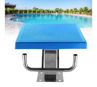 Plataforma estándar de tabla de buceo para piscina, inclinación de 15°, acero inoxidable resistente para inmersiones enterradas, competición de natación con asa, 20 pulgadas