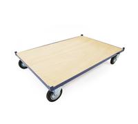 Plataforma europalet de carga y transporte con ruedas con topes laterales 1210x810x220 mm 500 Kg - PrimeMatik