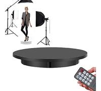 Plataforma Giratoria Automática, 360 Grados Base Giratoria Eléctrica, Gran Soporte de visualización giratoria para vídeo en Vivo Tabla visualización Plataforma A,60cm