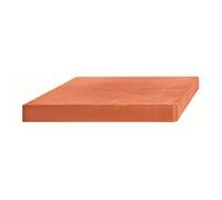 Plataforma movil para macetas Prosperplast de plastico cuadrada con 4 ruedas 39 x 39 x 4,5 cm en color terracota