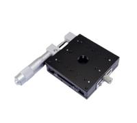 Plataforma óptica de desplazamiento manual, guía de mesa deslizante de etapa lineal, micrómetro de riel transversal