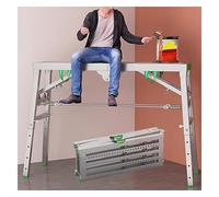Plataformas de andamios, Plataforma de trabajo 200 × 40 cm, escalera tijera for ingeniería doméstica, ligera y duradera, soporte andamio multiusos(B,140x40cm)