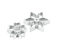 Plate It Set de 2 moldeadores de galletas Plate-it flower power Acero