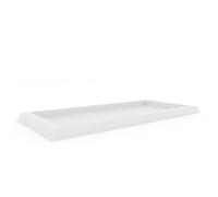 PLATILLO RECTANGULAR DE RESINA PLATO PARA JARDINERA MACETA MOD. MATERA
