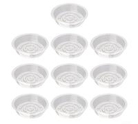 Platillos de plástico transparente para plantas de 6, 8, 10, 12 pulgadas, bandejas de goteo transparentes para macetas de interior, jardín, almacenamiento de agua, sin BPA, reciclable, material PET