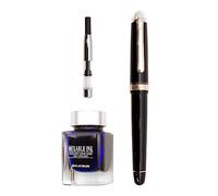 PLATINUM PNB31000-1M - Pluma estilográfica japonesa #3776 Century Shape of a Heart-Nib, hecha a mano, color negro