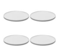 Plato de almuerzo Serax | Vajilla Base de Piet Boon | 4 Platos de Porcelana Blanca | Vajilla de lujo para cenas en casa, fiestas, pasteles | Juegos de cocina