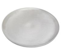 Plato de aluminio para velas, redondo, diámetro 19 cm - Soporte para joyas, color plateado mate