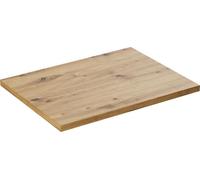 Plato de baño de 60 cm, estilo "Roble Artisan", para lavabo de encimera, fabricado en MDF