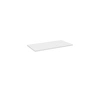 Plato de baño de 80 cm, MDF, blanco mate, para colocar debajo del lavabo