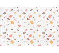 Plato de cerámica en tonos pastel – Alfombra de vinilo – 120x180 cm – Alfombra para exteriores – Terraza – Resistente a la intemperie – Moderna