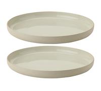 Plato de desayuno EMMA 19 cm, juego de 2 piezas, gris, gres, Stelton