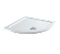 Plato de Ducha Angular Blanco de 800x800mm de Cuarto de Círculo Maxon