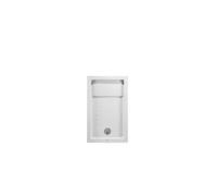 Plato de ducha de 120 cm acrílico color blanco diseño moderno y duradero Strado de Unisan - 75 cm