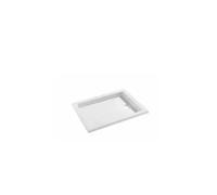 Plato de ducha encastrar 100 cm acrílico blanco calidad premium Strado de Unisan - Sin válvula / 90 cm