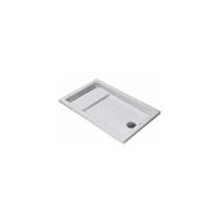 Plato de ducha encastrar 120 cm acrílico blanco diseño moderno Strado de Unisan - Sin válvula / 75 cm
