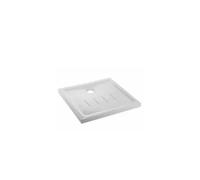 Plato de Ducha Extraplano Porcelana 80x80 Blanco Waterline Unisan - Sin válvula
