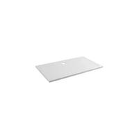 Unisan Plato de ducha extraplano rectangular acrílico 160 cm blanco - sin válvula / 75 cm