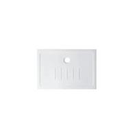 Plato de Ducha Extraplano Waterline Unisan - Arcilla Refractaria Blanco 119.5x89.5cm - Con válvula