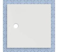 Plato de ducha Geberit CleanFloor30, integrado, con vellón de estanqueidad, 100x100cm, 551.020.00.1, Color: blanco / mate