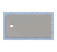 Plato de ducha Geberit CleanFloor30, integrado, con vellón de estanqueidad, 160x80cm, 551009291, Color: gris / mate - CM