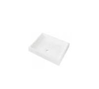 Plato de ducha Moraira 90x90x10 blanco porcelana Fine Fire Clay Unisan - Sin válvula