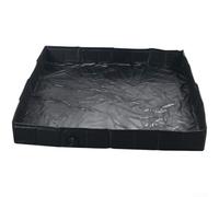 Plato de ducha portátil para camping, 104 cm, acabado efecto madera (base | Se pliega a un tamaño compacto, 104 x 104 cm para superficie, textura antideslizante, drenaje eficiente, ideal para viajes