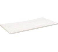 Plato de escritorio vidaXL, blanco, 110x55x2,5 cm, madera maciza de pino