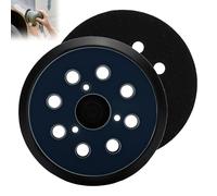Plato de Lijado 125 MM Con Hook Loop y 8 Agujeros, Almohadilla De Lijadora Compatible Con Lijadoras Orbitales, Platos De Lijado Para Makita DeWalt Bosch Black Decker y Porter Cable
