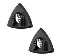 Plato de lijado delta de 2 piezas (93 x 93 mm) para multiherramientas - Plato de repuesto compatible con Bosch PMF, Makita, Fein MultiMaster, Parkside, Ryobi, Worx, DeWalt, Metabo, Einhell