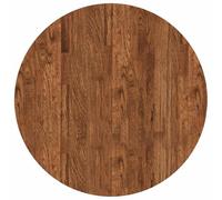 Plato de mesa, color marrón claro, 70 cm, madera de Chene maciza | Diseño reversible, mantenimiento sencillo, ideal para cocina, salón, comedor, aspecto moderno