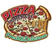 Plato de pizza vintage, metal, 37,8 x 28,2 cm, decoración de pared para cocina o restaurante
