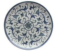 Plato De Postre Coupe Azul 20 Cm Rustical Chic Porcelana - Tognana - Restaurante